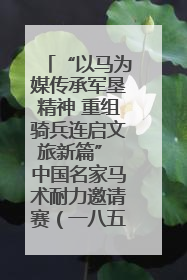 “以马为媒传承军垦精神 重组骑兵连启文旅新篇” 中国名家马术耐力邀请赛（一八五团站）暨重启骑兵连活动正式启动