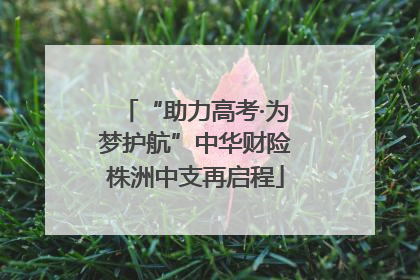 “助力高考·为梦护航”中华财险株洲中支再启程