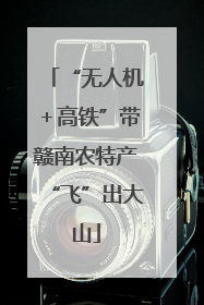 “无人机＋高铁”带赣南农特产“飞”出大山