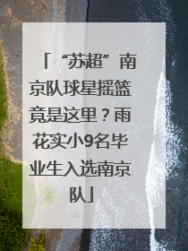 “苏超”南京队球星摇篮竟是这里？雨花实小9名毕业生入选南京队