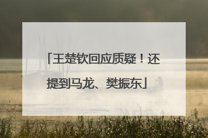 王楚钦回应质疑！还提到马龙、樊振东