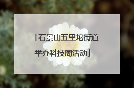 石景山五里坨街道举办科技周活动