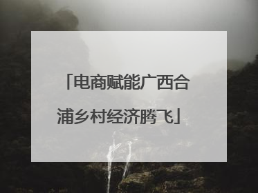 电商赋能广西合浦乡村经济腾飞