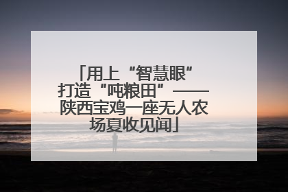 用上“智慧眼” 打造“吨粮田”——陕西宝鸡一座无人农场夏收见闻