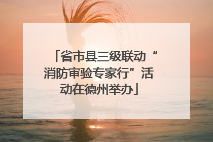 省市县三级联动“消防审验专家行”活动在德州举办