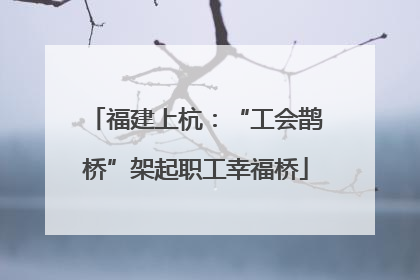 福建上杭：“工会鹊桥”架起职工幸福桥