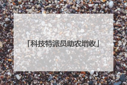 科技特派员助农增收