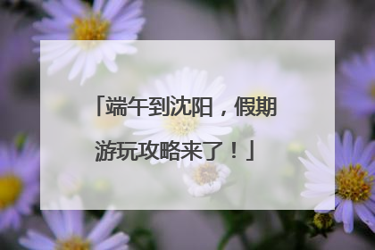 端午到沈阳，假期游玩攻略来了！