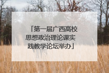 第一届广西高校思想政治理论课实践教学论坛举办