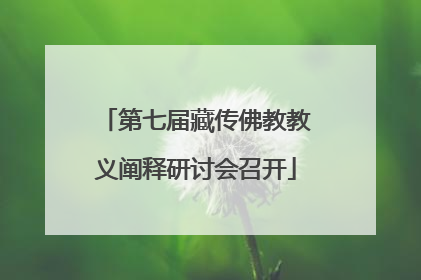 第七届藏传佛教教义阐释研讨会召开