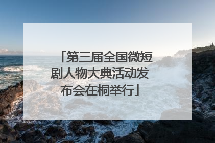 第三届全国微短剧人物大典活动发布会在桐举行