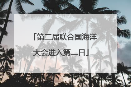 第三届联合国海洋大会进入第二日