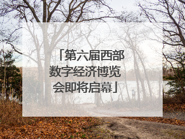 第六届西部数字经济博览会即将启幕