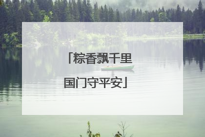 粽香飘千里 国门守平安