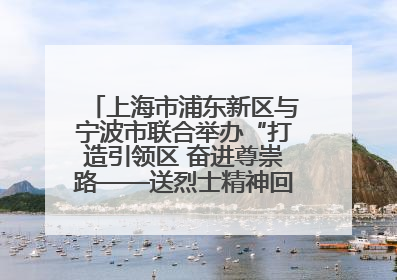 上海市浦东新区与宁波市联合举办“打造引领区 奋进尊崇路——送烈士精神回家乡”主题活动