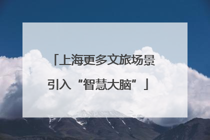 上海更多文旅场景引入“智慧大脑”