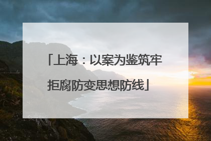 上海：以案为鉴筑牢拒腐防变思想防线