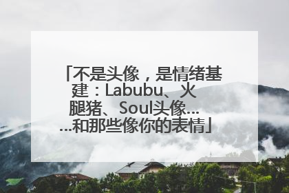 不是头像，是情绪基建：Labubu、火腿猪、Soul头像……和那些像你的表情