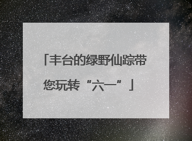 丰台的绿野仙踪带您玩转“六一”