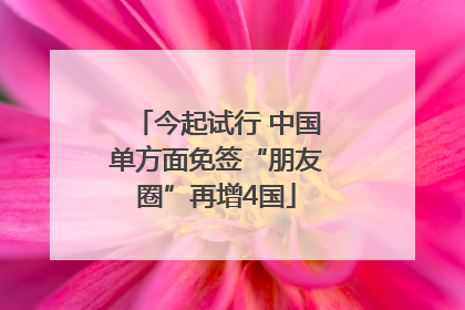 今起试行 中国单方面免签“朋友圈”再增4国