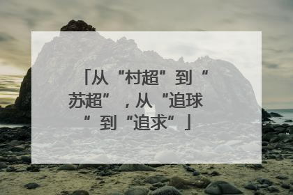 从“村超”到“苏超”，从“追球”到“追求”