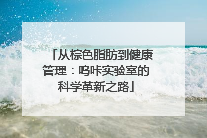 从棕色脂肪到健康管理：呜咔实验室的科学革新之路