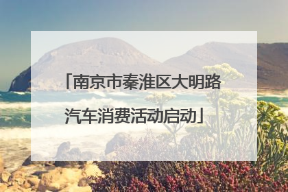南京市秦淮区大明路汽车消费活动启动