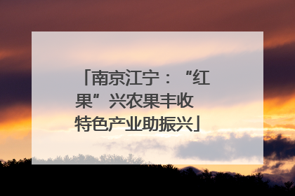 南京江宁：“红果”兴农果丰收 特色产业助振兴