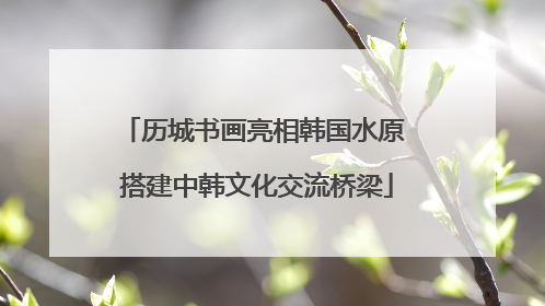 历城书画亮相韩国水原 搭建中韩文化交流桥梁