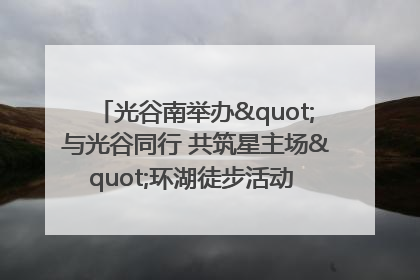光谷南举办"与光谷同行 共筑星主场"环湖徒步活动 吸引500余名市民参与