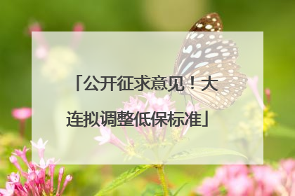 公开征求意见！大连拟调整低保标准