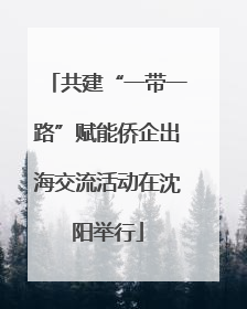共建“一带一路”赋能侨企出海交流活动在沈阳举行