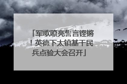 军歌嘹亮誓言铿锵！英德下太镇基干民兵点验大会召开