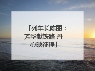 列车长陈丽：芳华献铁路 丹心映征程
