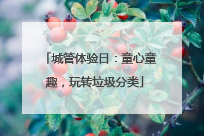 城管体验日：童心童趣，玩转垃圾分类