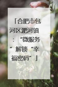 合肥市包河区淝河镇：“微服务”解锁“幸福密码”