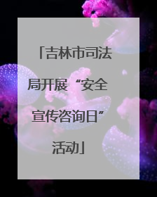 吉林市司法局开展“安全宣传咨询日”活动