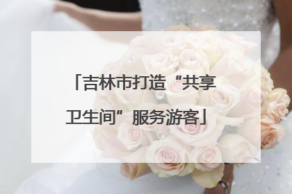 吉林市打造“共享卫生间”服务游客
