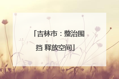 吉林市：整治围挡 释放空间