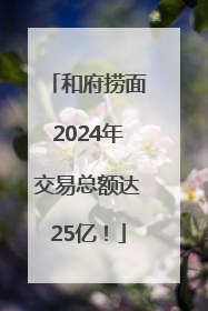 和府捞面2024年交易总额达25亿！