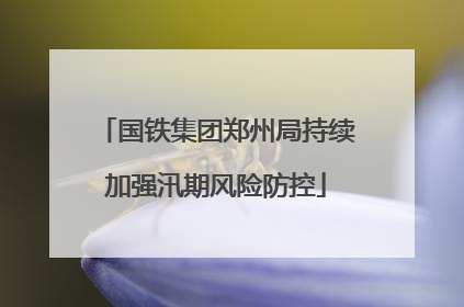 国铁集团郑州局持续加强汛期风险防控