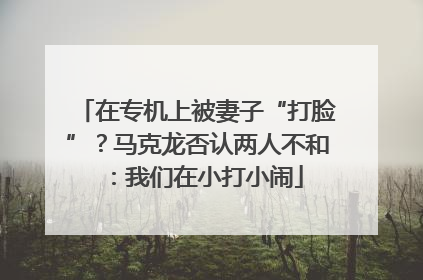 在专机上被妻子“打脸”？马克龙否认两人不和：我们在小打小闹