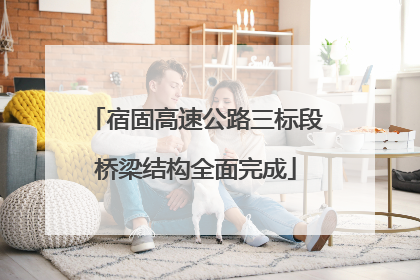 宿固高速公路三标段桥梁结构全面完成