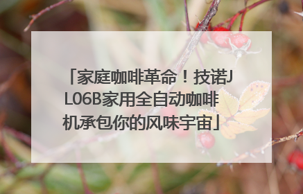 家庭咖啡革命！技诺JL06B家用全自动咖啡机承包你的风味宇宙