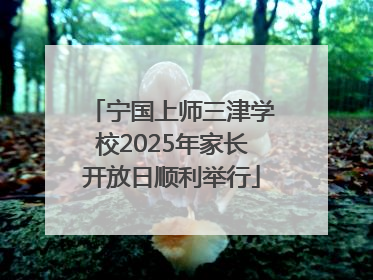 宁国上师三津学校2025年家长开放日顺利举行