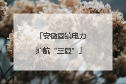 安徽固镇电力护航“三夏”