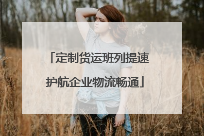 定制货运班列提速 护航企业物流畅通