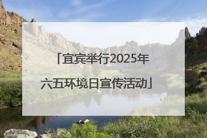 宜宾举行2025年六五环境日宣传活动