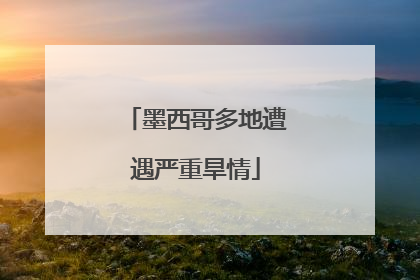 墨西哥多地遭遇严重旱情