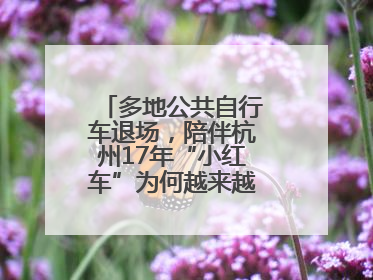 多地公共自行车退场，陪伴杭州17年“小红车”为何越来越“懂”大家？
